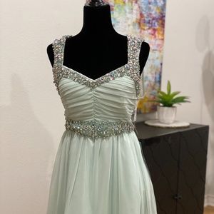 Semi Formal above the knee dress with tags